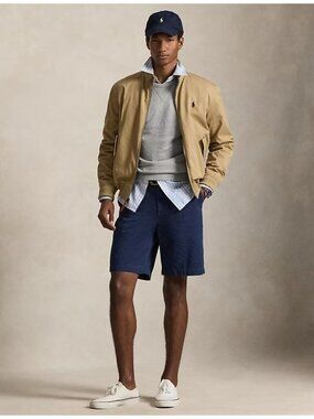 NWT Polo Ralph Lauren 10" Relaxed Fit Chino Short Newport Navy Mens Size 42